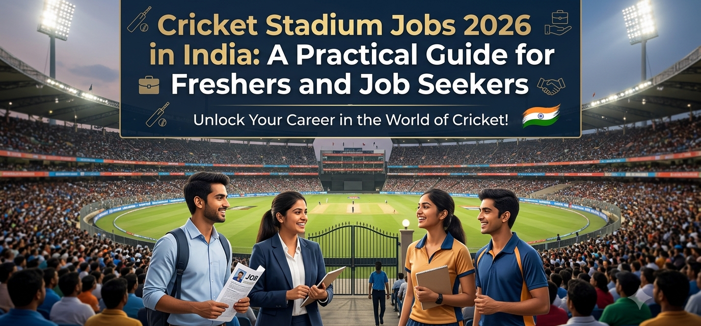 Cricket Stadium Jobs 2026 in India: A Practical Guide for Freshers and Job Seekers