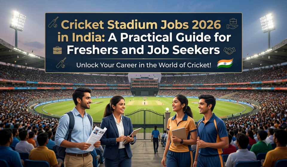 Cricket Stadium Jobs 2026 in India: A Practical Guide for Freshers and Job Seekers